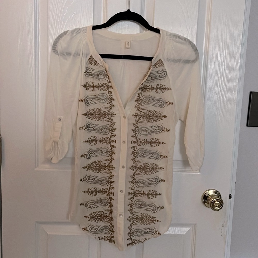 Anthropology blouse size M